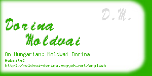 dorina moldvai business card